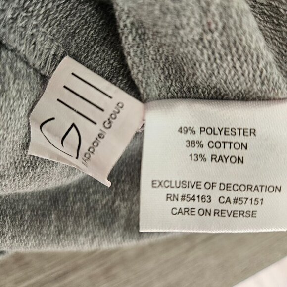 NFL Washington G-III Redskins Light Hoodie Women Sz L Gray Raglan Discontinued - Picture 7 of 13